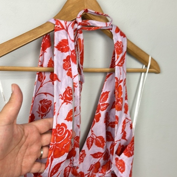 NWT Zimmermann Lovestruck V-neck Halter Mini Dress Sz US 10 - Picture 5 of 15